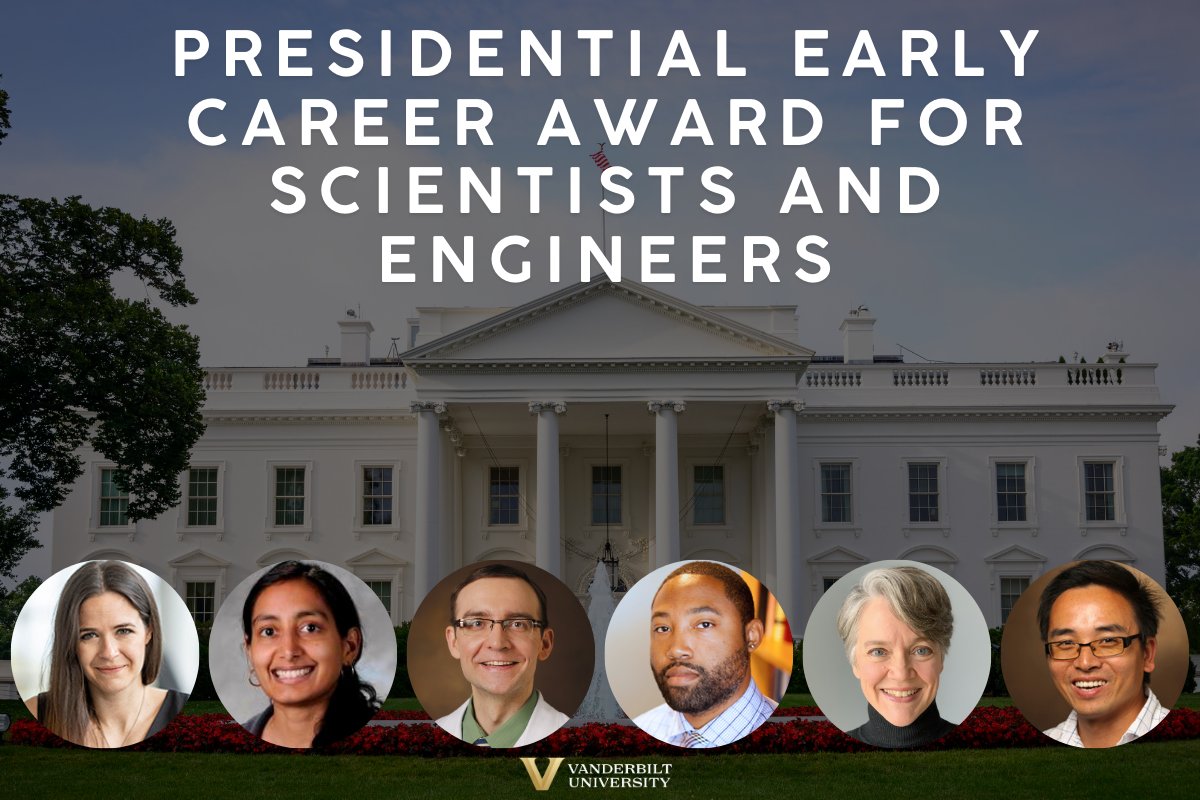 VUBasicSciences's tweet card. On Jan. 14, President Biden awarded nearly 400 scientists and engineers the Presidential Early Career Award for Scientists and Engineers, the highest honor bestowed by the U.S. government on outsta...