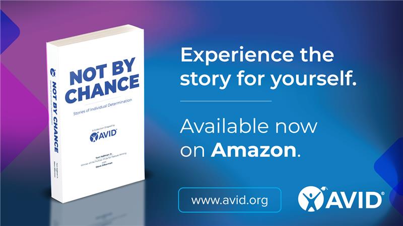 AVID4College's tweet card. Celebrate 45 years of AVID with our collection of inspiring alumni stories of resilience, determination, and the power of opportunity.