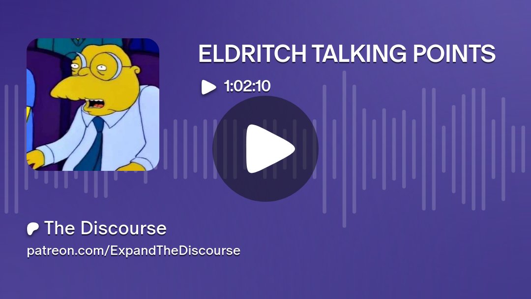 Th3Discourse's tweet card. Get more from The Discourse on Patreon