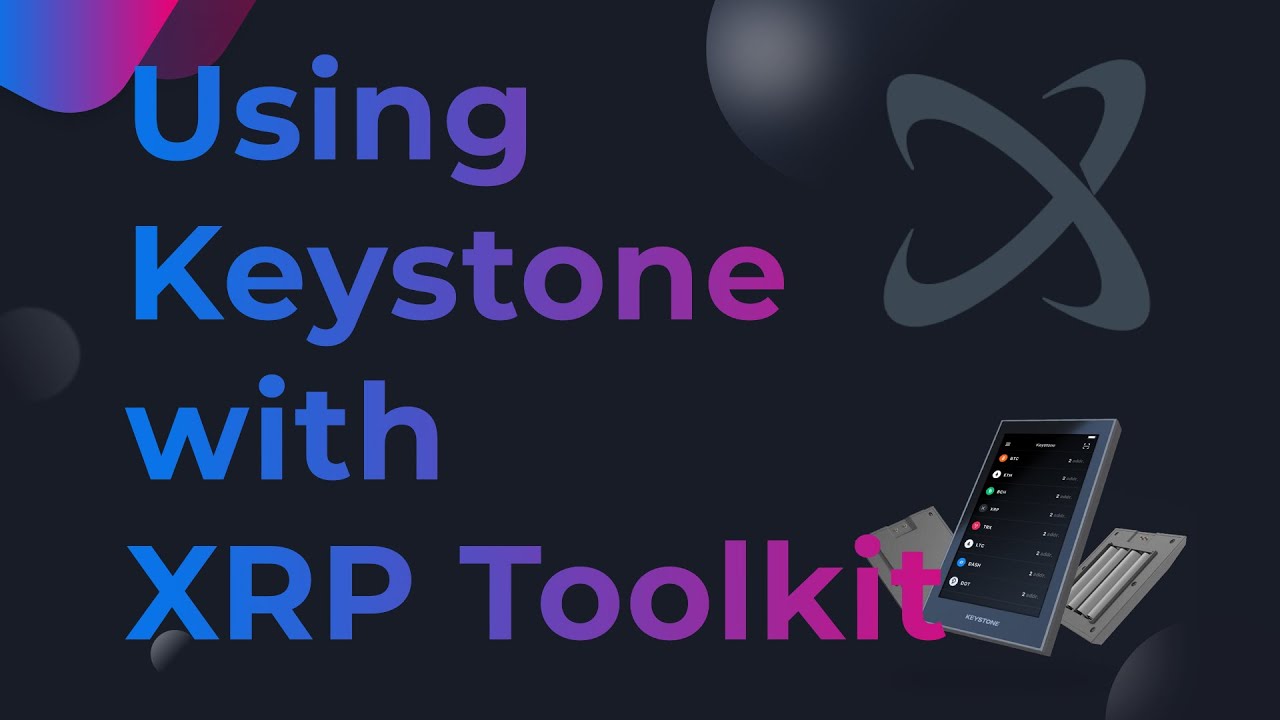 KeystoneWallet's tweet card. Using Keystone with XRP Toolkit