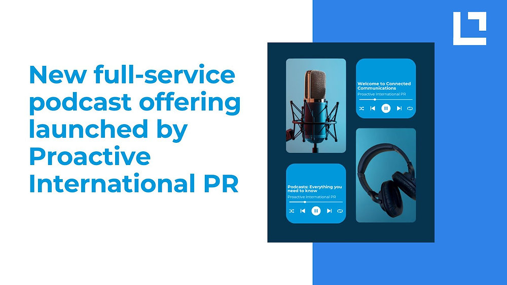 Proactive_PR's tweet card. Proactive International PR has expanded its services to support its clients in launching their own podcasts.  The full-service offering will enable companies to take a podcast from concept to...