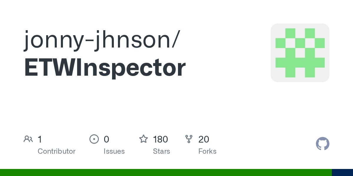 JonnyJohnson_'s tweet card. Contribute to jonny-jhnson/ETWInspector development by creating an account on GitHub.