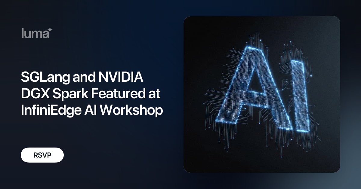 tinatsou's tweet card. Join the LF Edge InfiniEdge AI community during Open Source AI Week 2025 for a fast-paced session on building Generative AI on distributed edge clouds. We’ll…