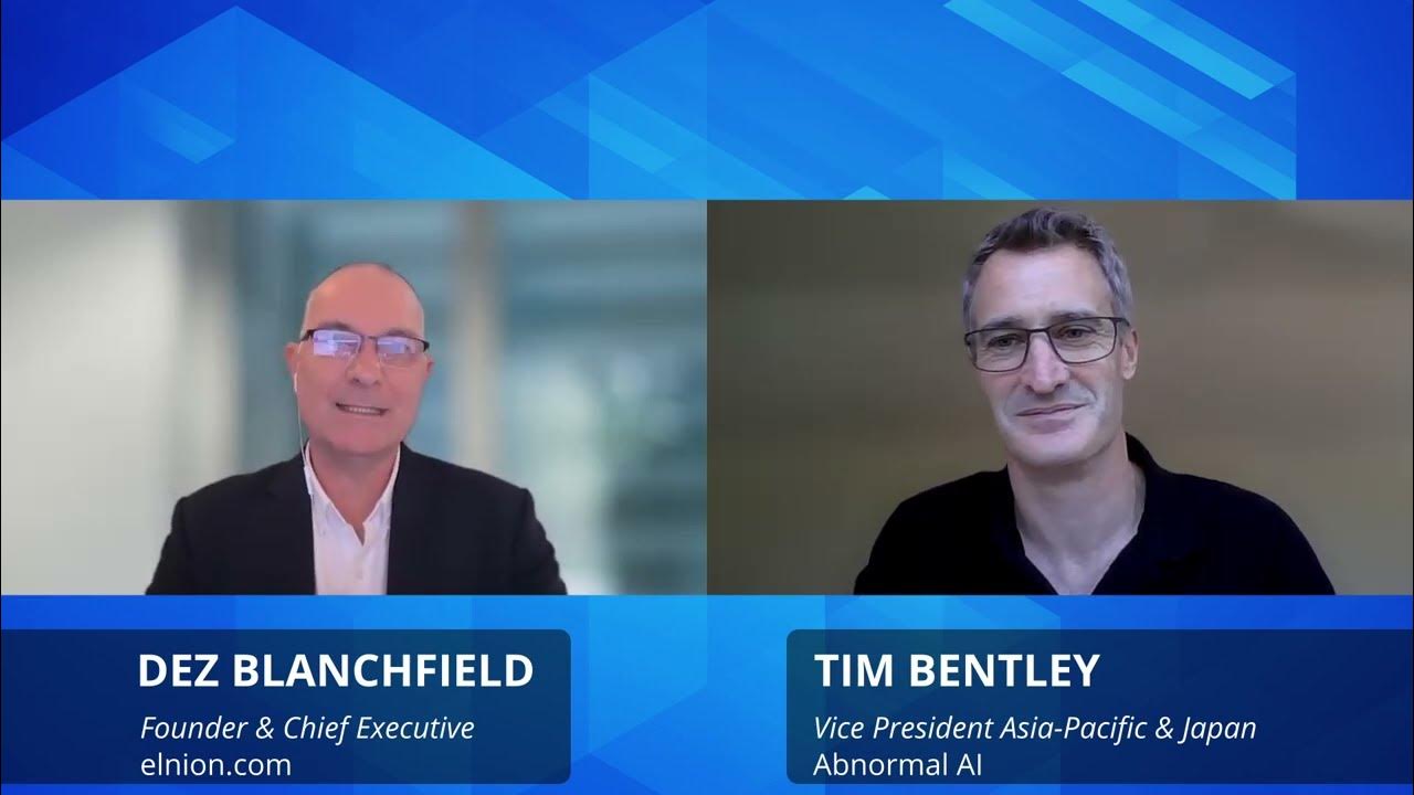 dez_blanchfield's tweet card. Tim Bentley, Vice Precisent of Asia-Pacific & Japan, for Abnormal AI,...