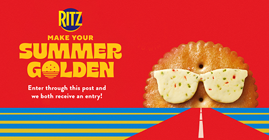jbronc's tweet card. NO PURCH. NEC. 50 U.S. (D.C. & Puerto Rico), 18+. Ends 8/31/25. Make this summer GOLDEN with daily chances to win a $50,000 grand prize and instant summer swag! RitzGoldenSummer.com