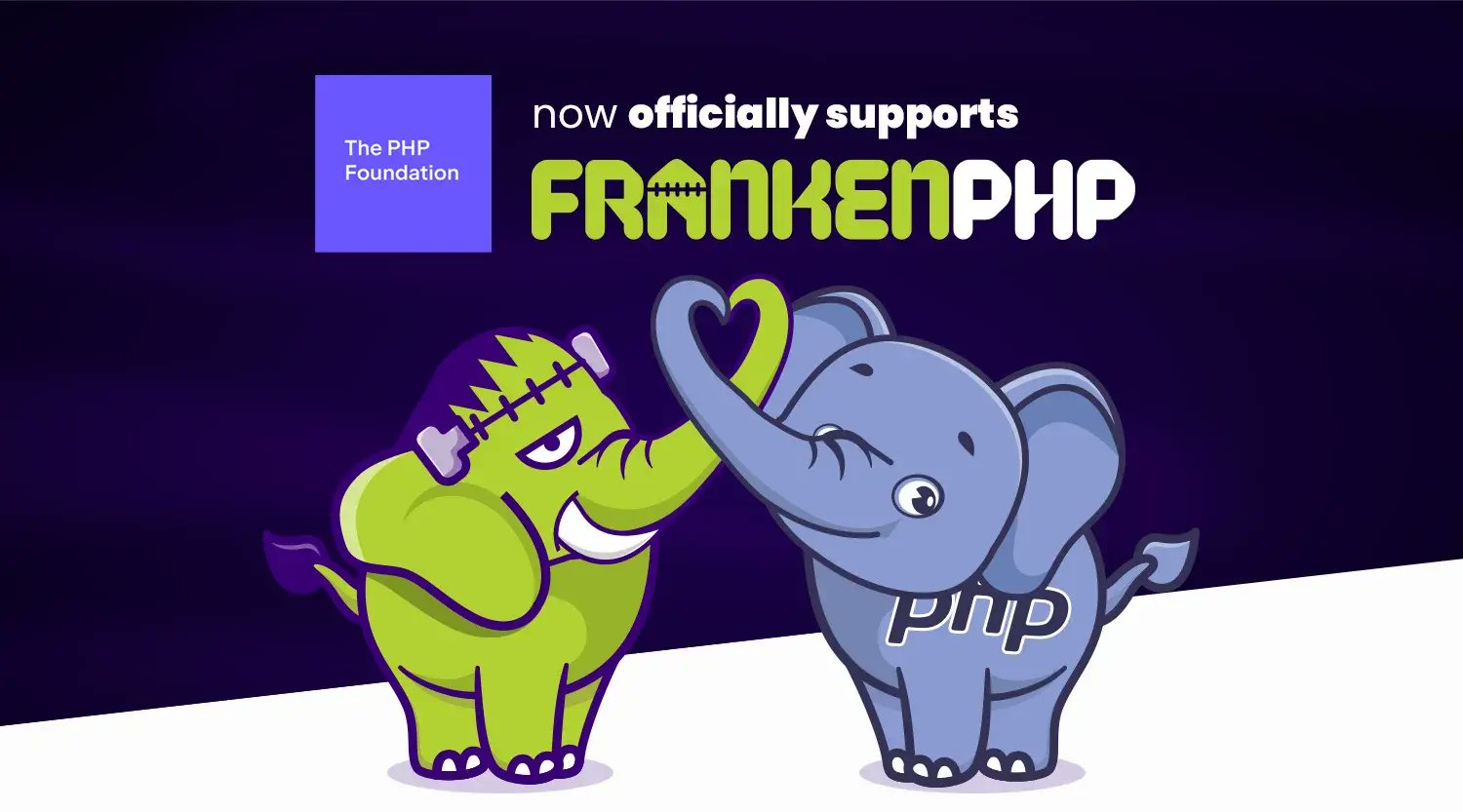dunglas's tweet card. The FrankenPHP project is now officially supported by the PHP Foundation to simplifiy the PHP development experience.