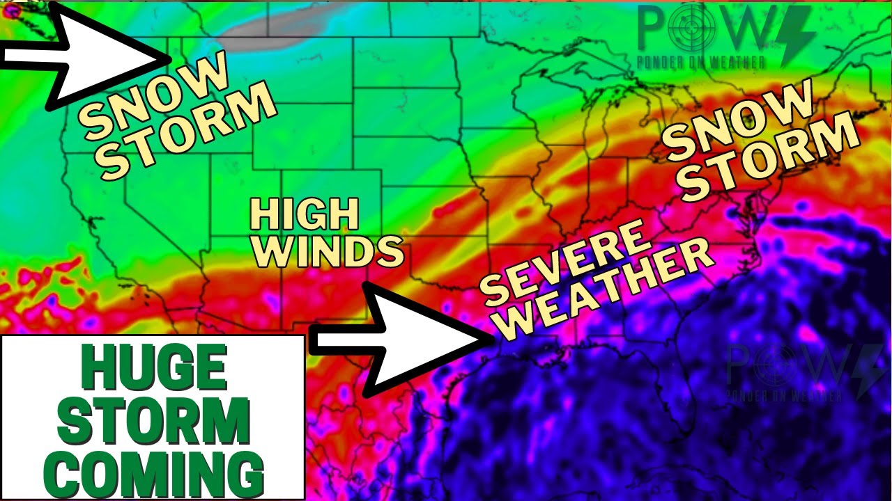 databaseguy17's tweet card. Huge Storm Coming With Intense Jetstream! Snowstorm, High Winds, &...