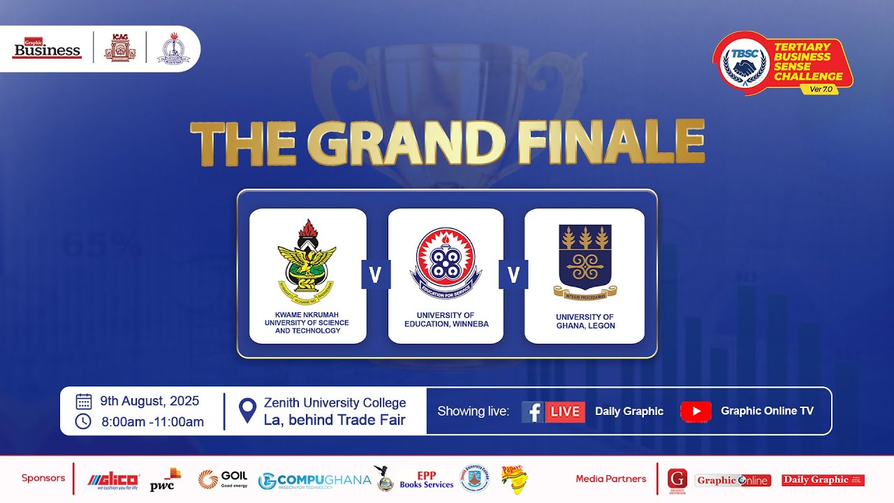 _TBSCVersion7's tweet card. Watch Live: Tertiary Business Sense Challenge Version 7.0 - Grand...