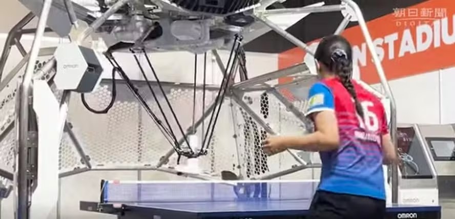 Olympic_First's tweet card. Spread the love Japan’s Miwa Harimoto, Paris 2024 (team) silver medalist, was tested to the limits by a ninth-gen table tennis robot, Forpheus, on the last day of the Semicon Japan 2024 exhibition...