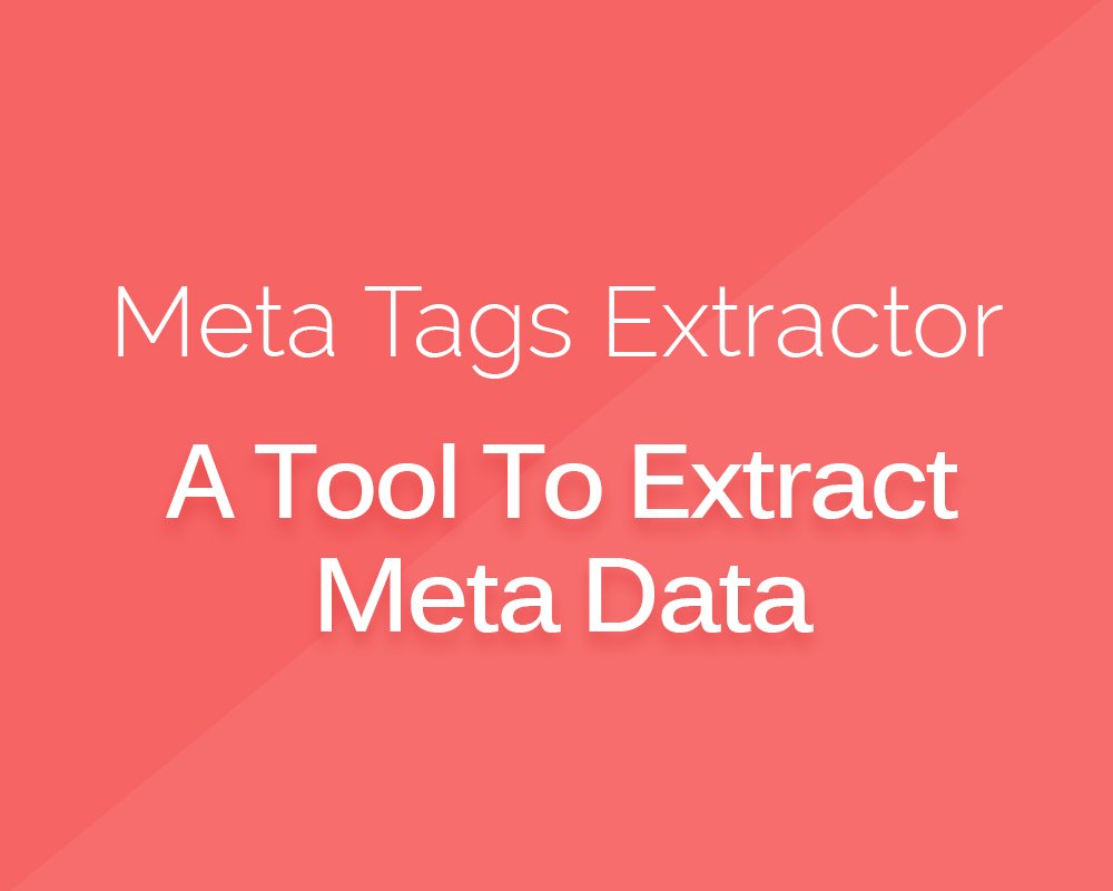 anerikjohn1's tweet card. What is Meta Tag Extractor Tool? A Meta Tag Extractor Tool is a software or online tool designed to extract and analyze the meta tags of a web page. Meta tags are snippets of information…