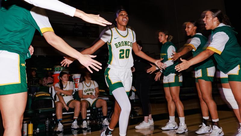 cppbroncos's tweet card. The No. 14 ranked Cal Poly Pomona women's basketball team stormed back from an early deficit to earn a 71-62 victory over Point Loma Nazarene on Friday afternoon in San Marcos. The Broncos overcame a...