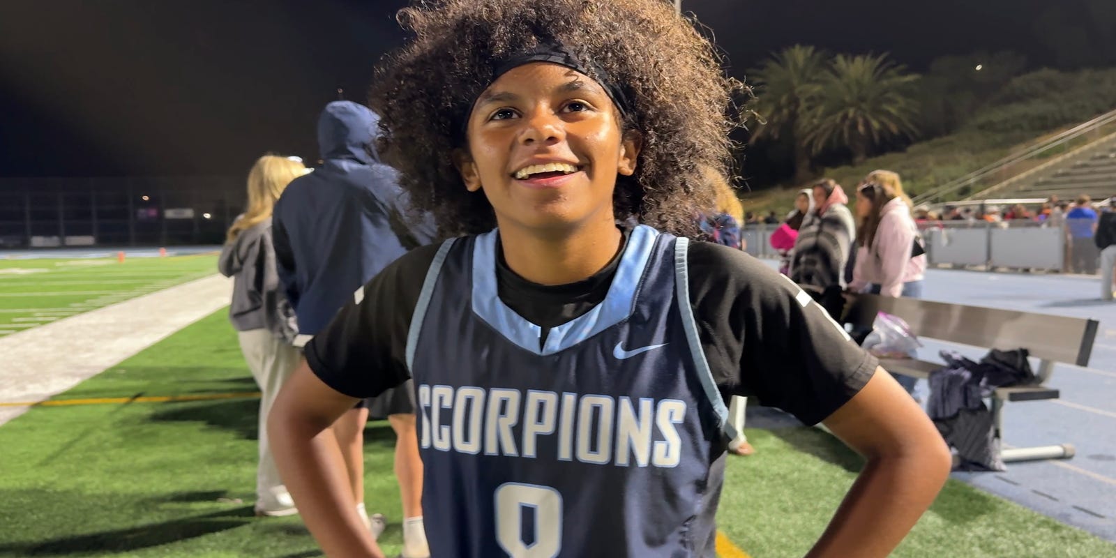 vcspreps's tweet card. Senior Mya Rei Smith accounted for six touchdowns as the Camarillo High flag football team advanced to the Division 1 quarterfinals by beating Oxnard.