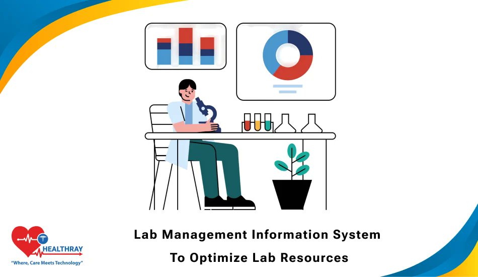 healthray_'s tweet card. Optimize lab resources with a smart Lab Management Information System, ensuring accuracy, faster workflows, and better efficiency.
