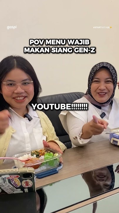lifeatgaspi's tweet card. POV MENU WAJIB MAKAN SIANG GEN Z #kantorlife #makansiang