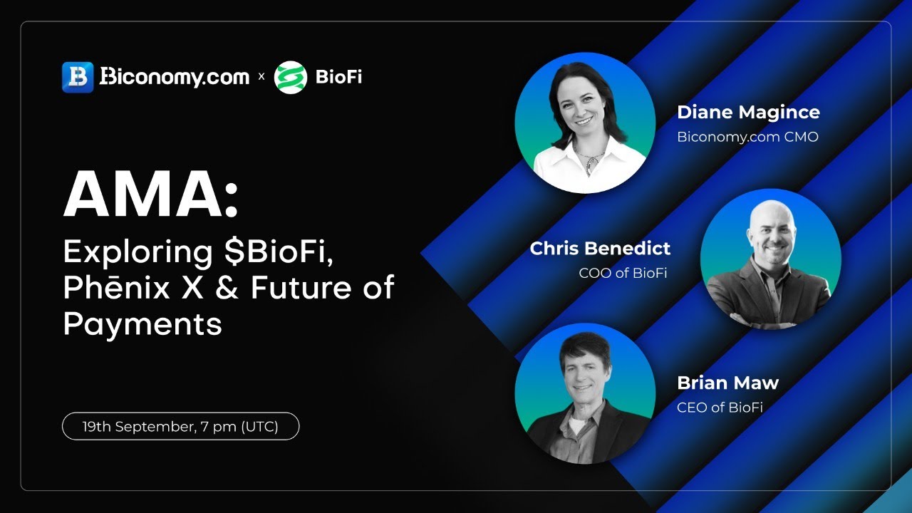 BioFiGlobal's tweet card. AMA:Exploring $BioFi, Phenix and Future of Payments