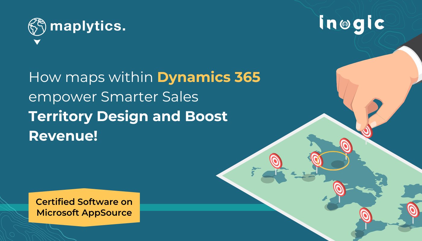 Maplytics's tweet card. Maplytics in Dynamics 365 helps design smarter sales territories with visual insights, AI balance & real-time optimization to boost revenue.