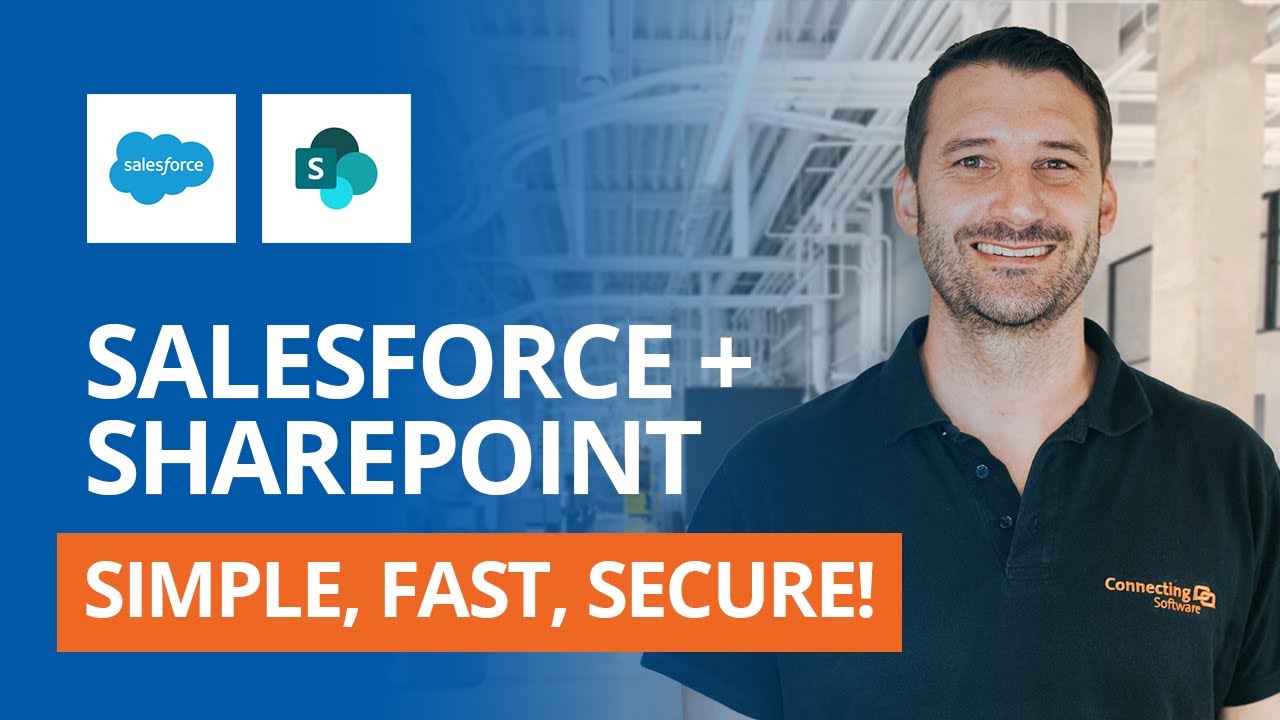 ConnectingSoft's tweet card. Best Salesforce SharePoint Integration 2025 | Reduce Costs & Boost...