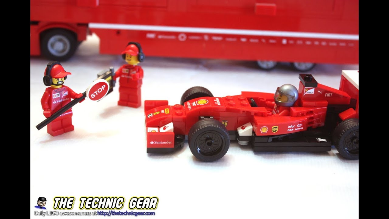 technicgear's tweet card. LEGO 75913 F14 T & Ferrari Scuderia Truck F1 Speed Champions