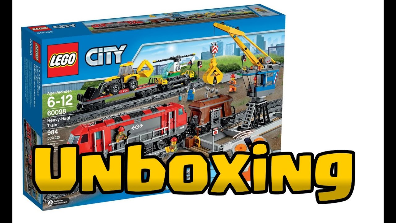 technicgear's tweet card. LEGO 60098 Heavy Haul Train Unboxing 2015