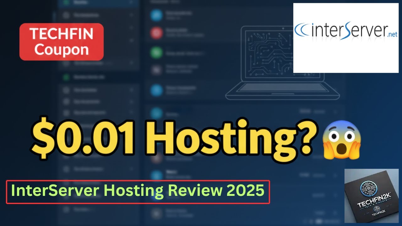 techfin2k's tweet card. InterServer Hosting Review 2025 | $0.01 First Month (TECHFIN Coupon)