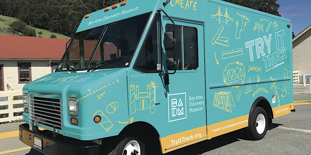BADM_org's tweet card. The Try It Truck is the Bay Area Discovery Museum’s engineering-lab-on-wheels, and it’s coming to Palo Alto!