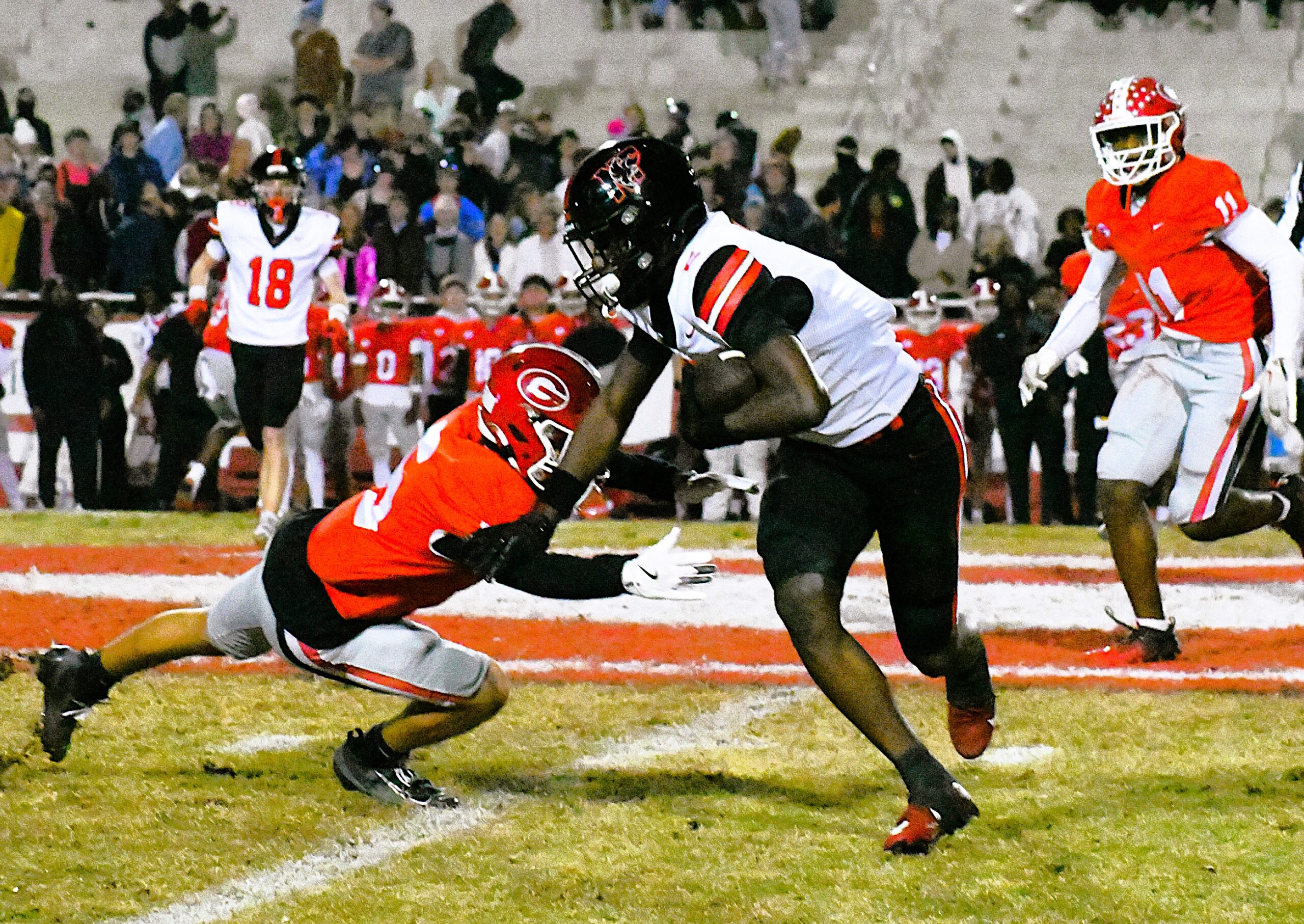 FortPrep's tweet card. GREENVILLE – A slow start to a second half slugfest hurt the Nation Ford Falcons in the opening round of the 5A Division II football playoffs. The Greenville Red Raidersbeat Nation Ford 42-35 despite...