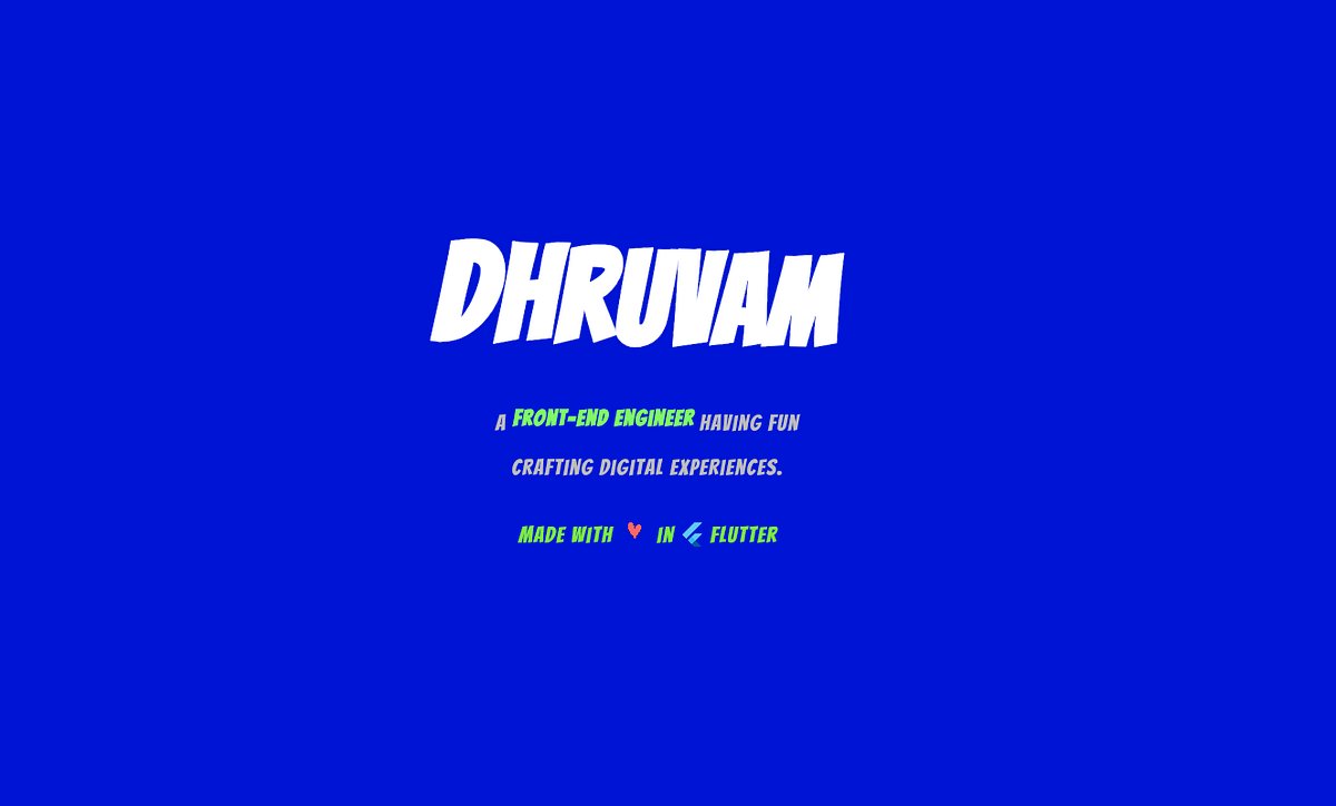Dhruvam_Digest's tweet card. I never had a portfolio site, and to be honest, I thought it would be tough. And I never really liked HTML and CSS coding. So this year…