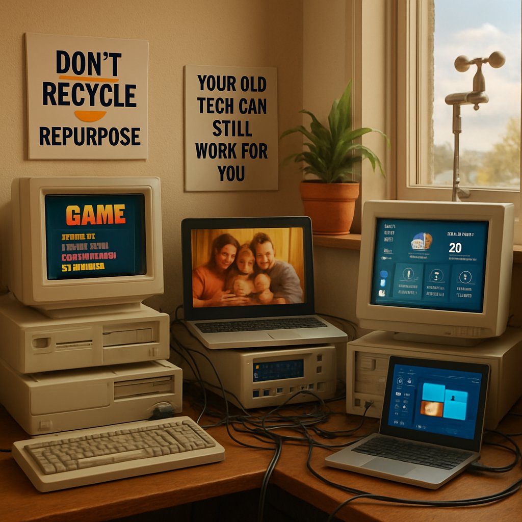 GAM_Tech_CA's tweet card. Transform your old computer into a media server, NAS, home automation hub, or security system. Get instructions, software recommendations, and more.