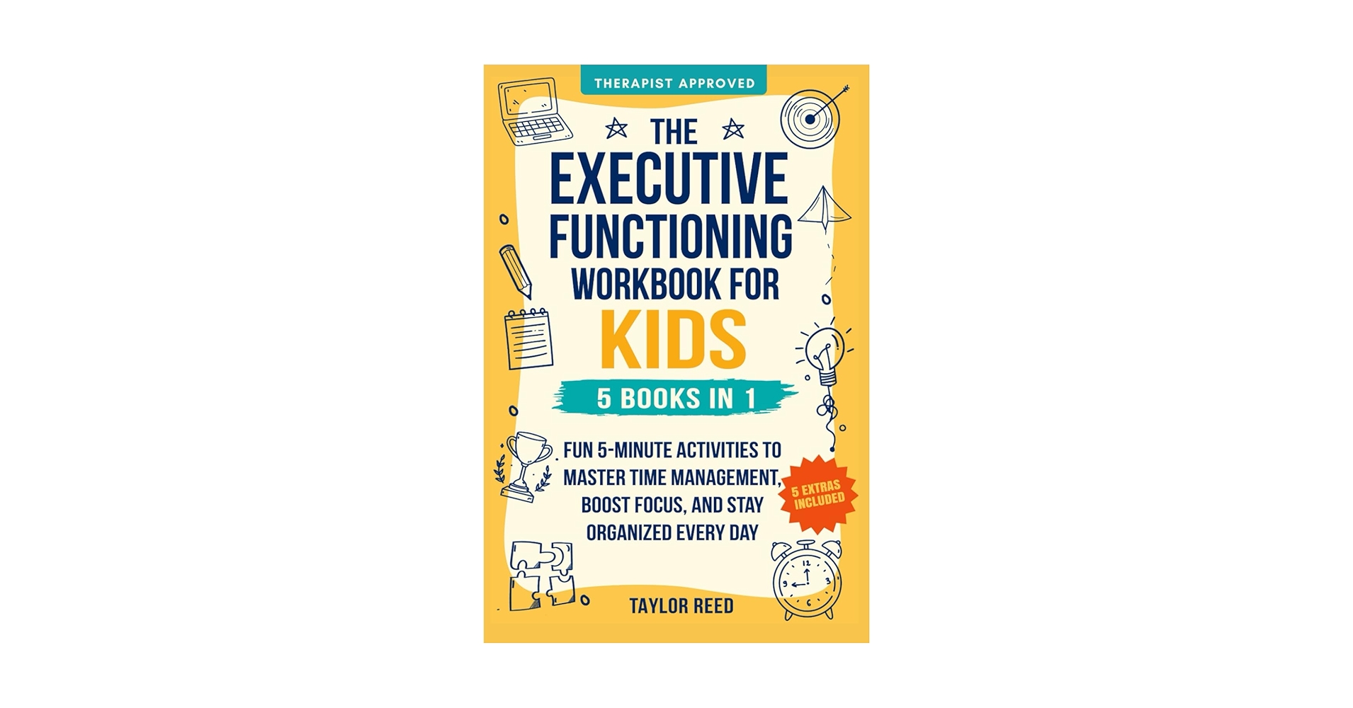 BetterMeBot's tweet card. The Executive Functioning Workbook for Kids—5 Books in 1: Fun 5-Minute Activities to Master Time...
