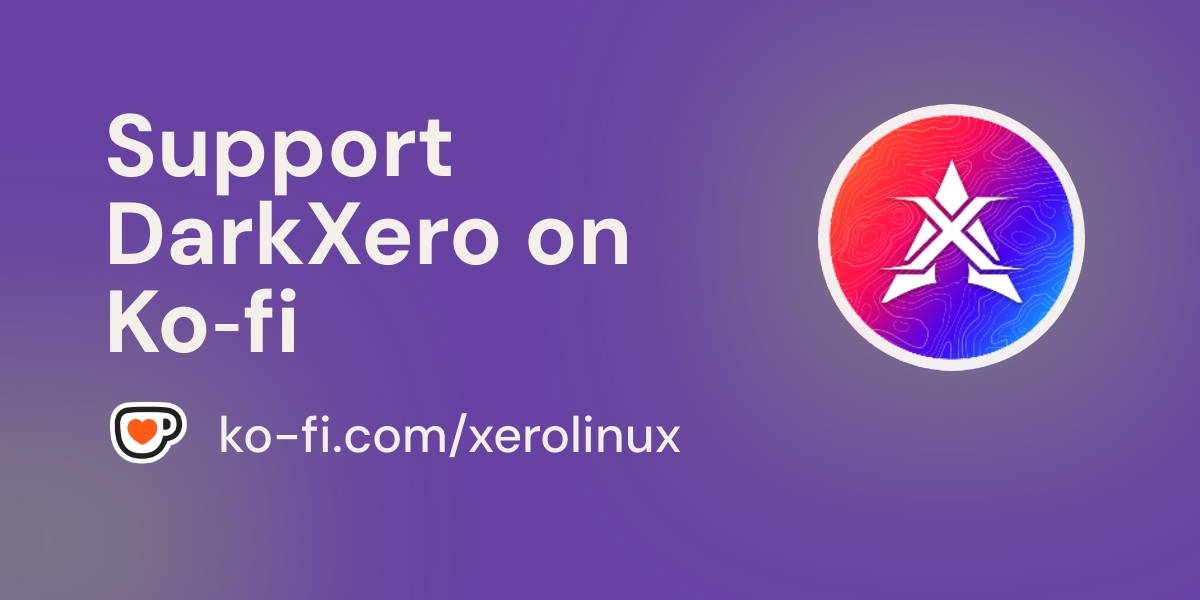 XeroLinuxOP's tweet card. Support XeroLinux on Ko-Fi