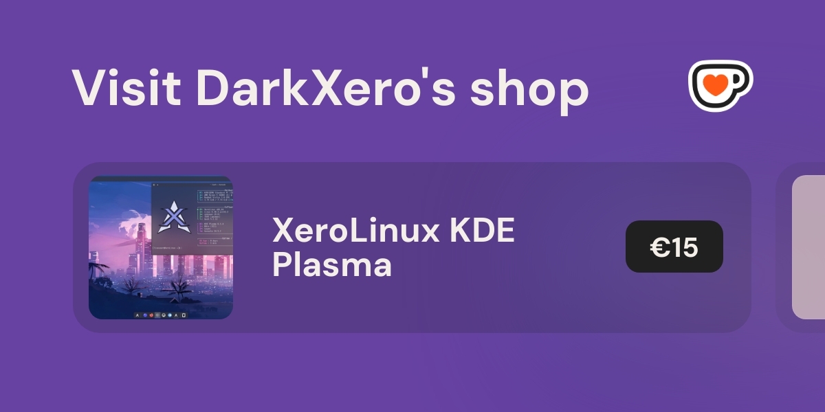 XeroLinuxOP's tweet card. Support XeroLinux on Ko-Fi