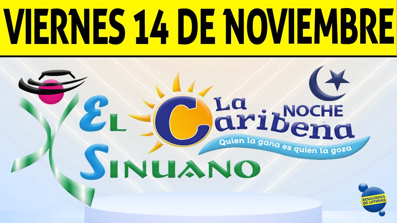 COL_RESULTADOS's tweet card. Resultados CARIBEÑA y SINUANO NOCHE del Viernes 14 de Noviembre de...
