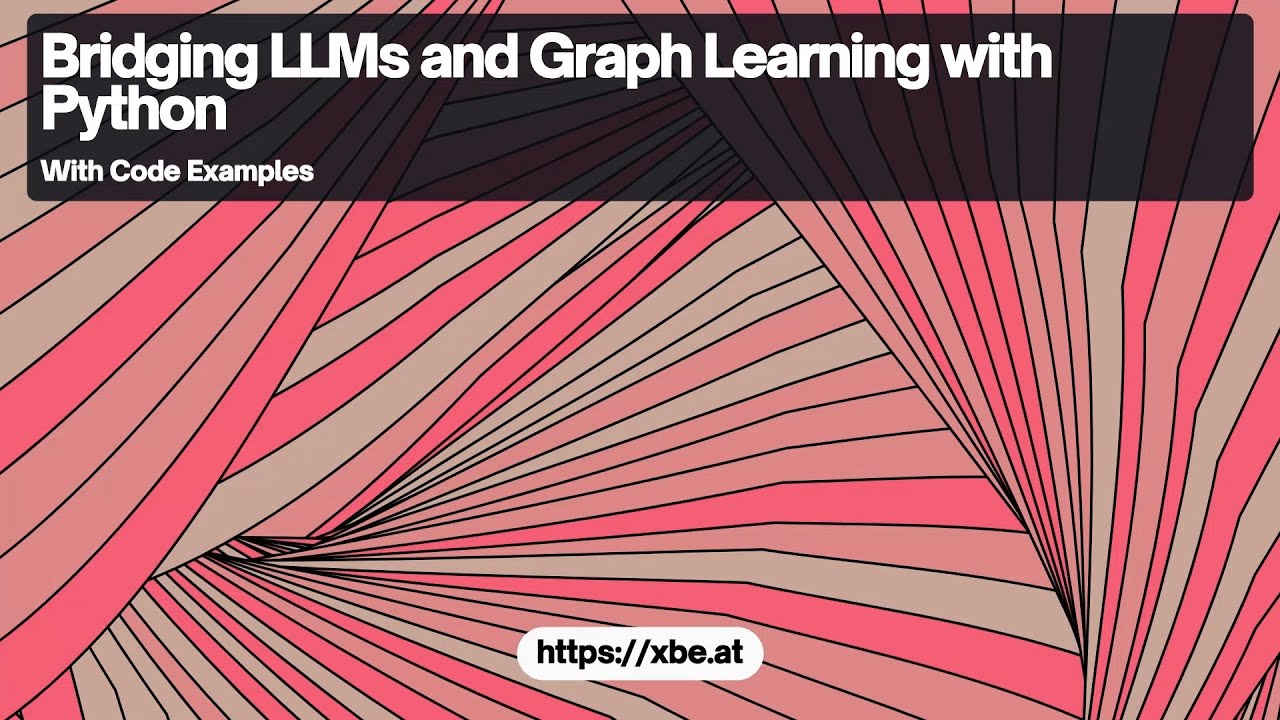 g_canale_'s tweet card. Bridging LLMs and Graph Learning with Python