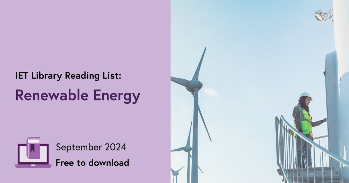 IETrobotics's tweet card. Are you passionate about driving the shift to renewable energy and mitigating climate change? 🌍 Our Library and Archives’ latest curated reading list on ‘Renewable Energy’ is your gateway to...