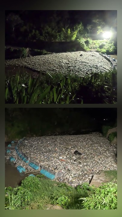 Akshit_Kothari's tweet card. 140T of trash (37 truckloads!) intercepted and extracted from the Rio...