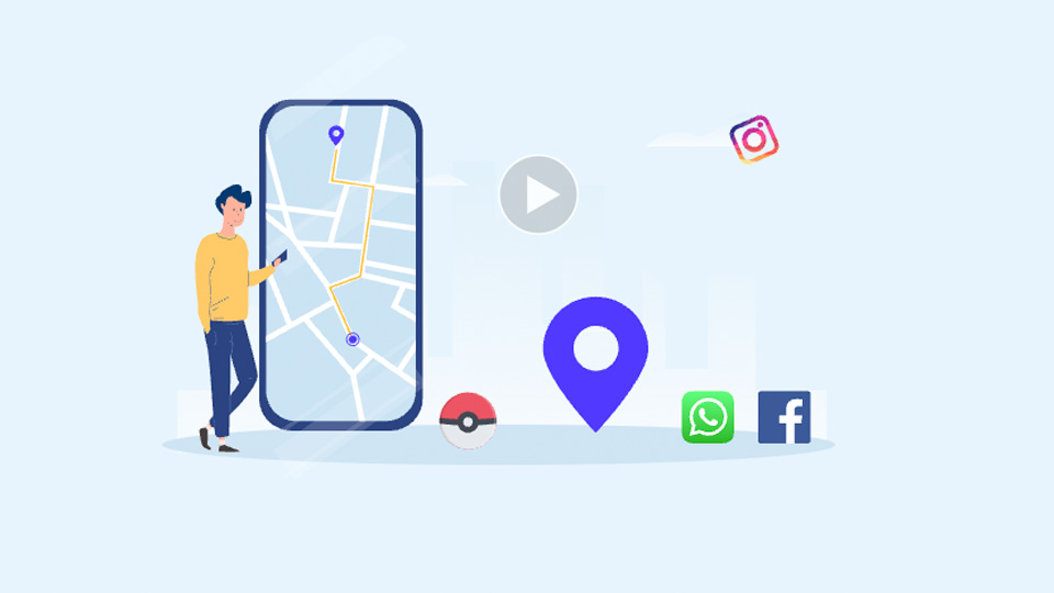 addrom_com's tweet card. AnyGo enables you to change the GPS location of your iPhone to any destination without jailbreak in clicks!