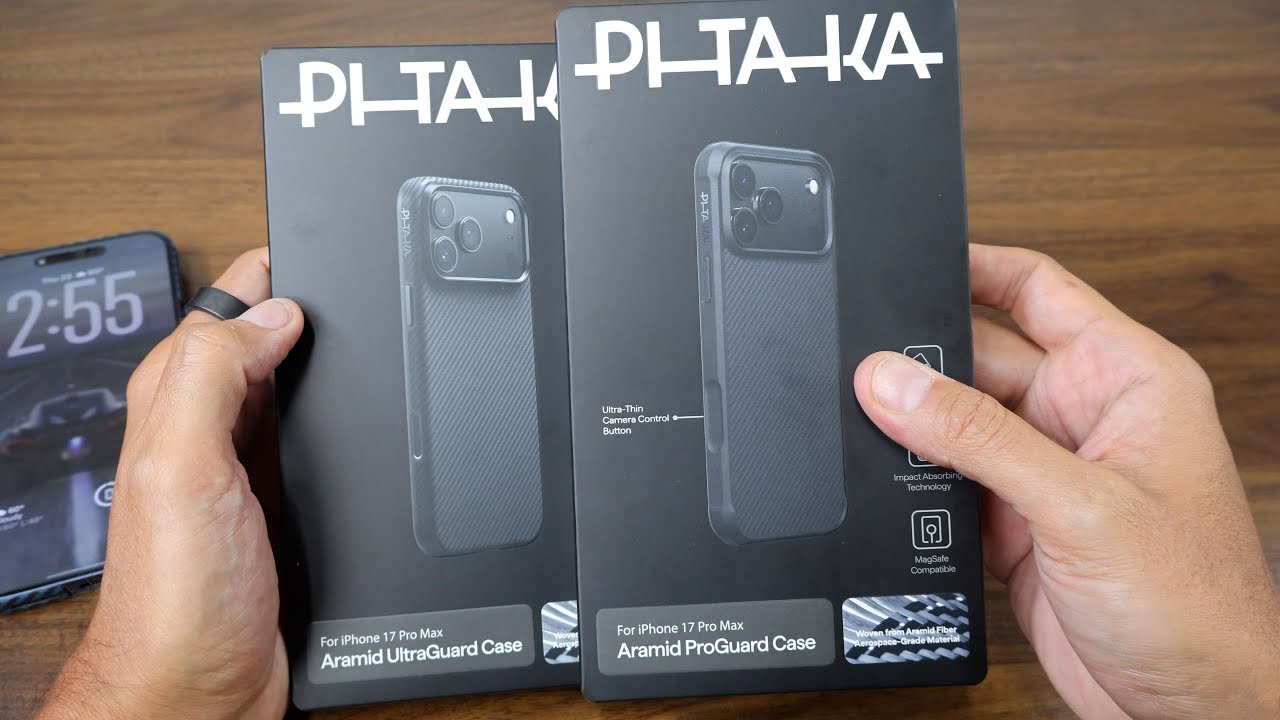 TheJabberTech's tweet card. iPhone 17 Pro Max Pitaka Protective Cases: Battle of the Guards!