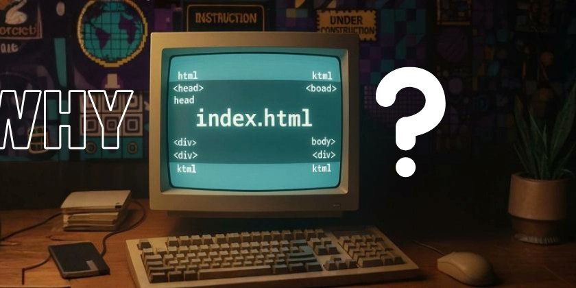 CookieDuster_N's tweet card. Ever wondered why every website's homepage is called index.html? Spoiler: it's not just a random...