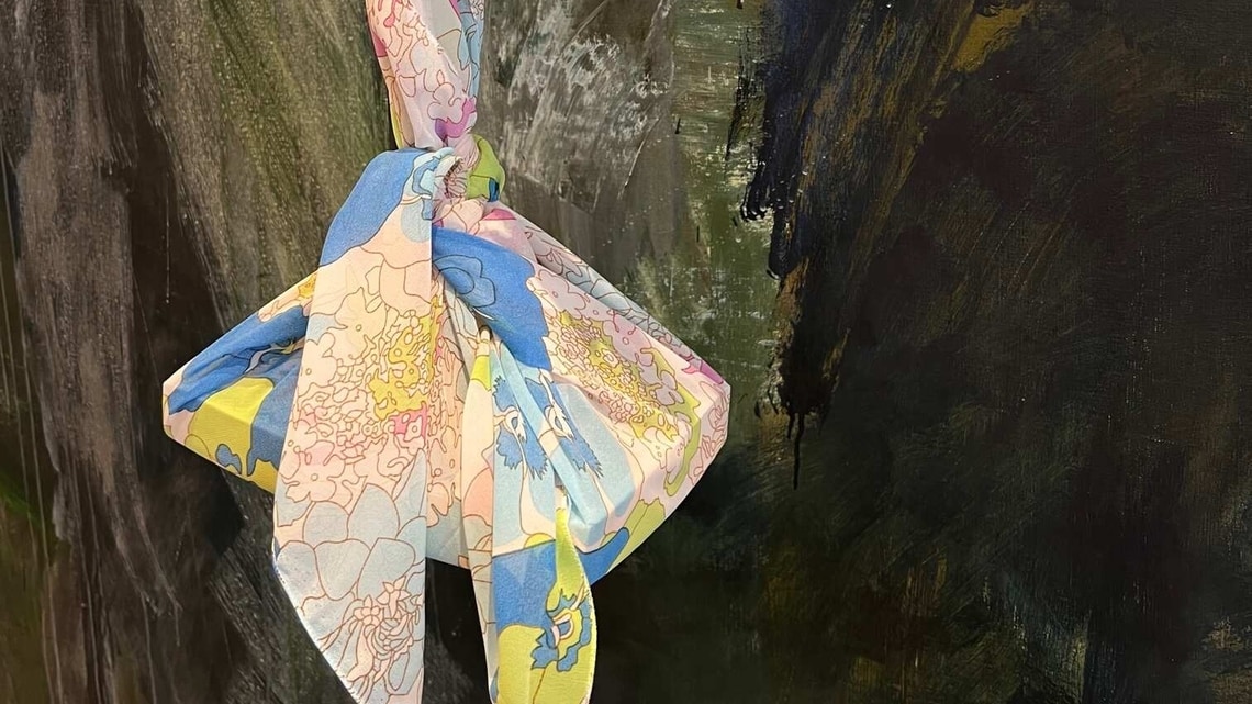 nimitkap's tweet card. It’s the art of wrapping gifts in fabric that can be reused over and over again, saving reams and reams of paper, and the trees that are pulped for it