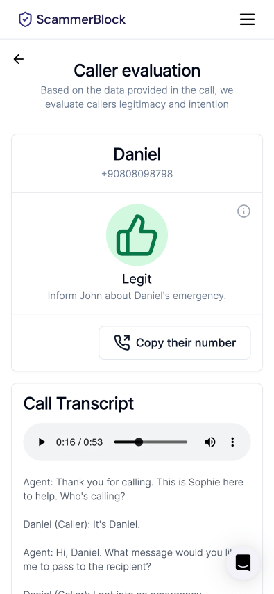 apprater's tweet card. ScammerBlock is an innovative AI-powered solution designed to protect individuals from spam calls and..