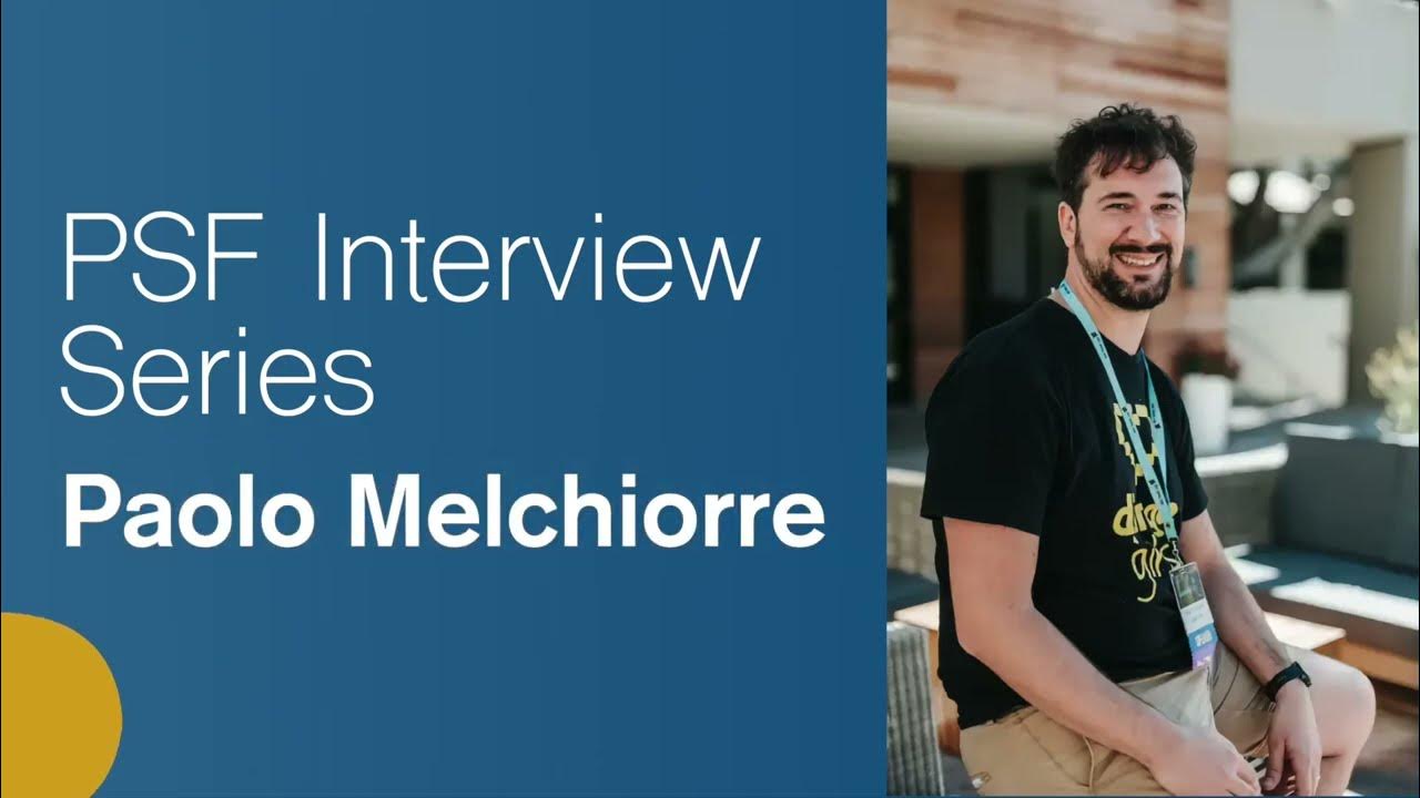 PyCommunityNews's tweet card. Paolo Melchiorre - PSF Nominee for Board of Directors