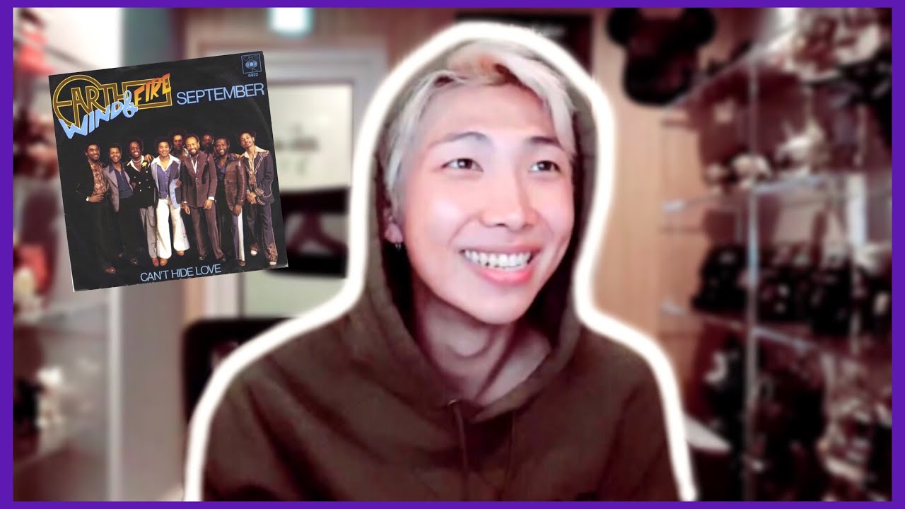 TwistedPurl's tweet card. [ENG SUB] RM dancing to Earth, Wind & Fire - ‘September’ on V Live...