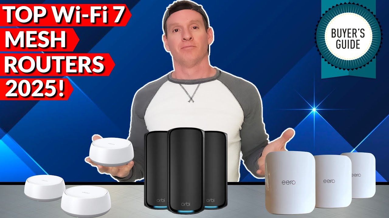 UltimateTechPub's tweet card. Top Wi-Fi 7 Mesh Routers - ULTIMATE BUYER'S GUIDE (2025)