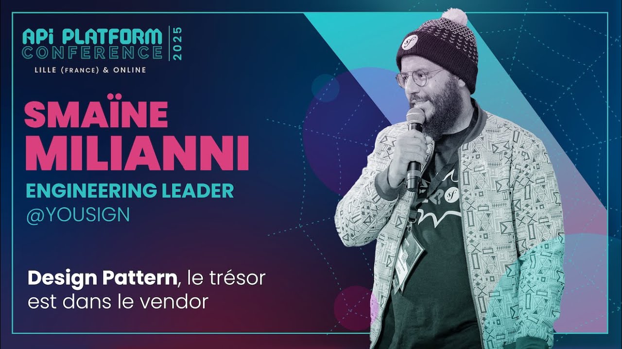 SmaineDev's tweet card. API Platform Conference 2025 - Smaïne Milianni - Design Pattern, le...
