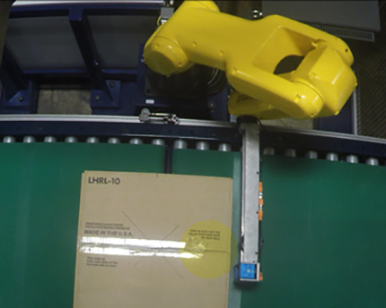 MotionControls's tweet card. Automate tape sealing inspection with our patented robotic station. Identify tape tails, prevent product damage, and boost efficiency in end-of-line operations.