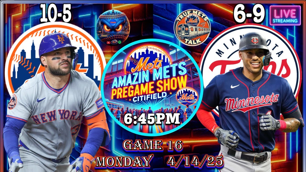 TMWRNYM's tweet card. Mets PreGame Show | Game 16 | New York Mets vs Minnesota Twins Series...