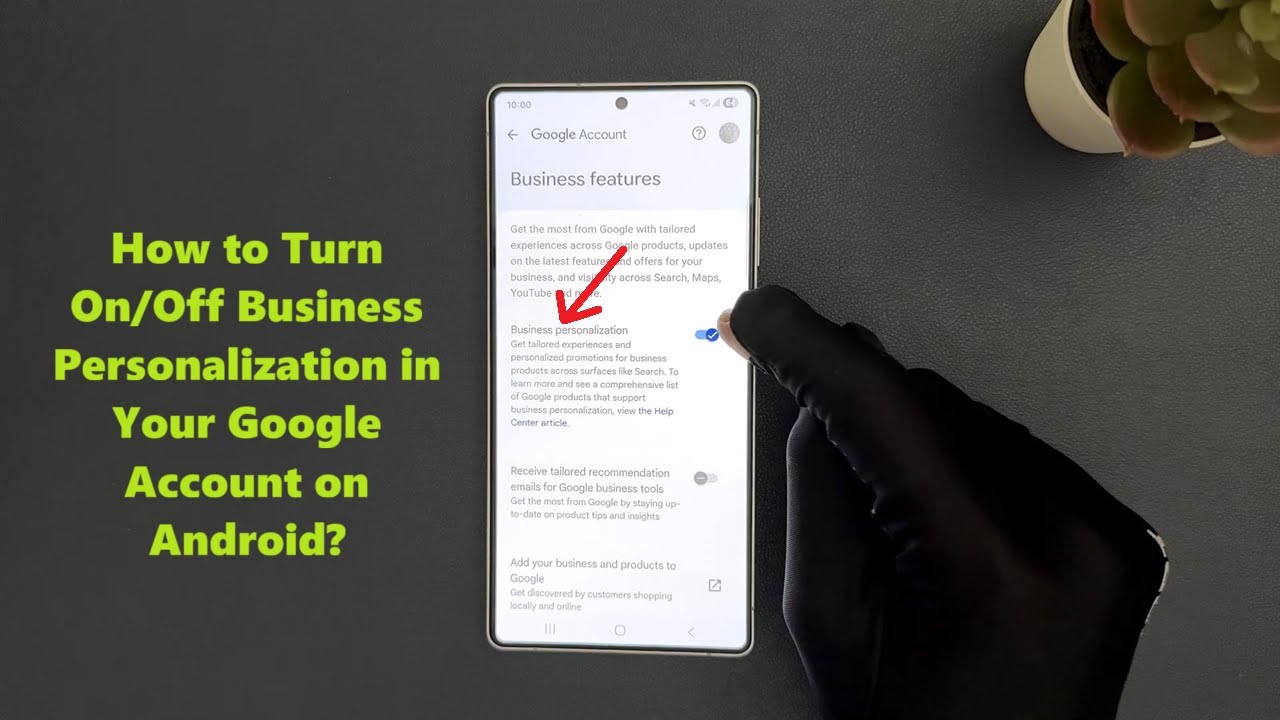 TechMeSpot's tweet card. How to Turn On/Off Business Personalization in Your Google Account on...