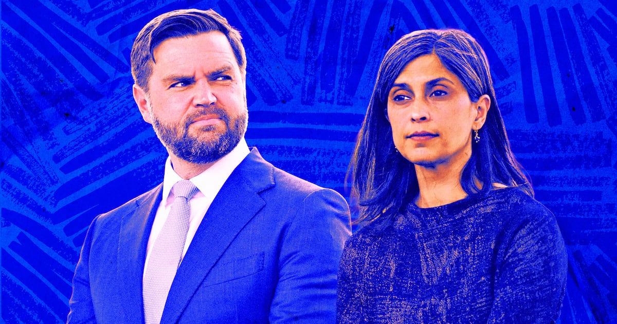 thedailybeast's tweet card. The vice president’s interfaith marriage has once again come under the spotlight.