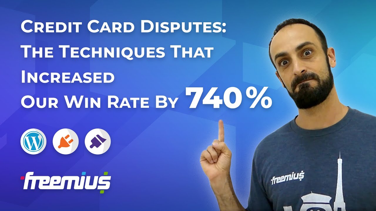 freemius's tweet card. Credit Card Disputes: The Techniques That Increased Our Wins Rate By...
