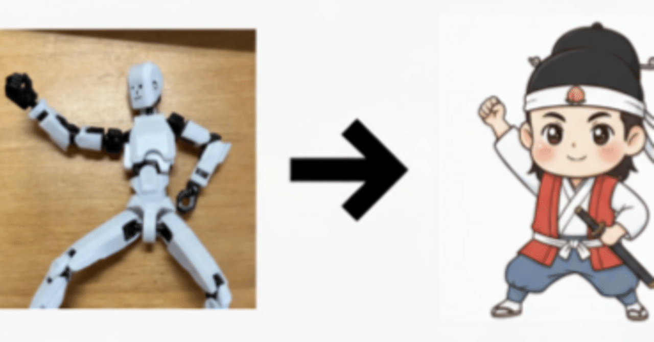 miso_develop's tweet card. Gemini Banana（あるいはGeminiの画像生成機能）でイラストを生成するとき、「思った通りのポーズにならない！」と悩んだことはありませんか？ テキスト（プロンプト）だけで複雑なポーズを指示するのは至難の業です。最近では、ポーズの参考画像をAIに読み込ませる方法が主流になってきました。 なかでも、「棒人間」を使ってポーズを指定する方法は非常に手軽で強力です。（参考サイトはこちら）G...